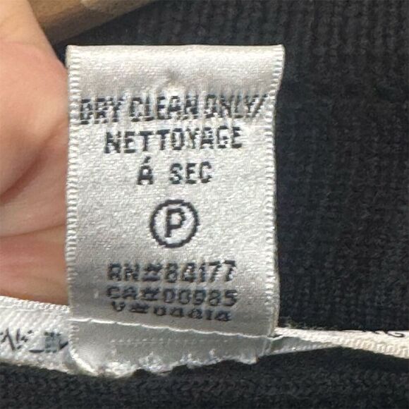 Diane von Furstenberg Wool Military Cardigan Jacket Black M Women’s 100% Wool - Picture 8 of 8